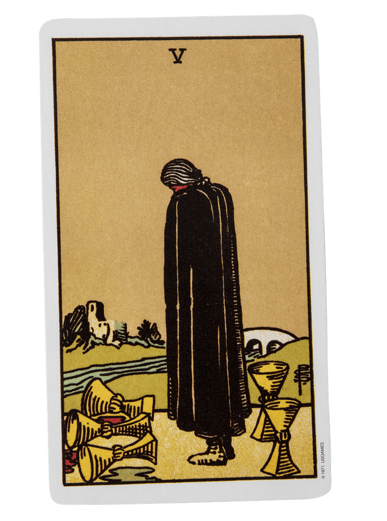 Five of Cups upright