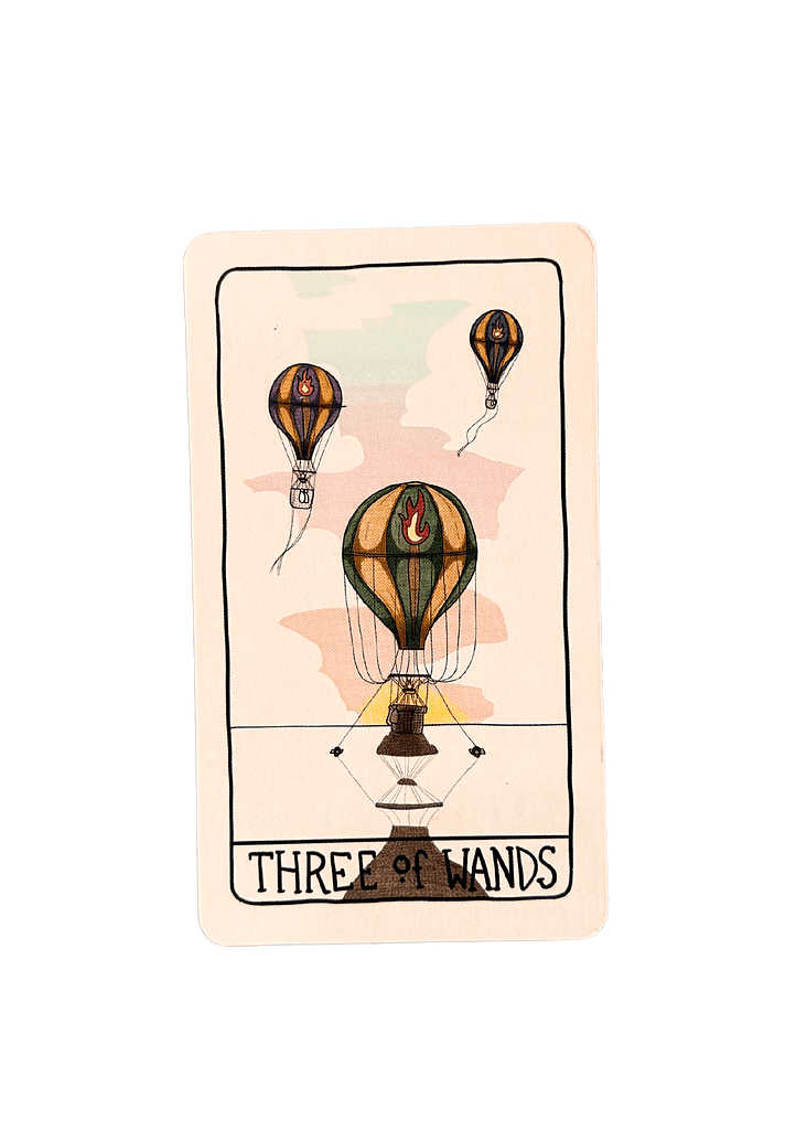 Three of Wands Tarot Card (Fifth Spirit Tarot)