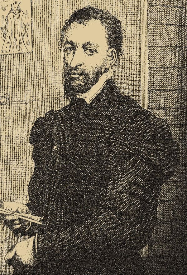 Engraving of Jean-Baptiste Alliette, known as Etteilla, the creator of the first esoteric tarot deck used for divination.