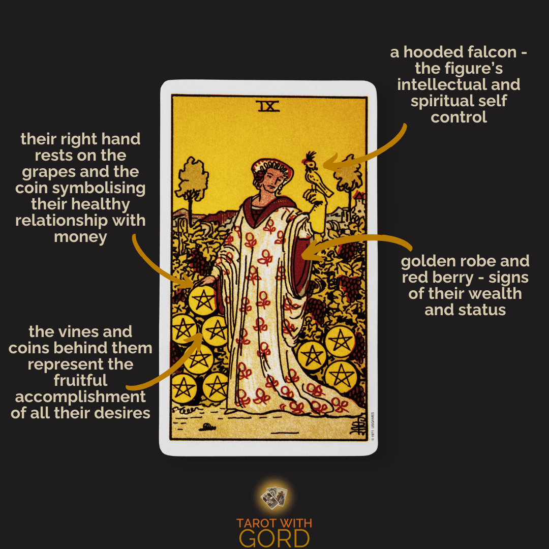 Tarot Card Meaning 2 Nine of pentacles 1