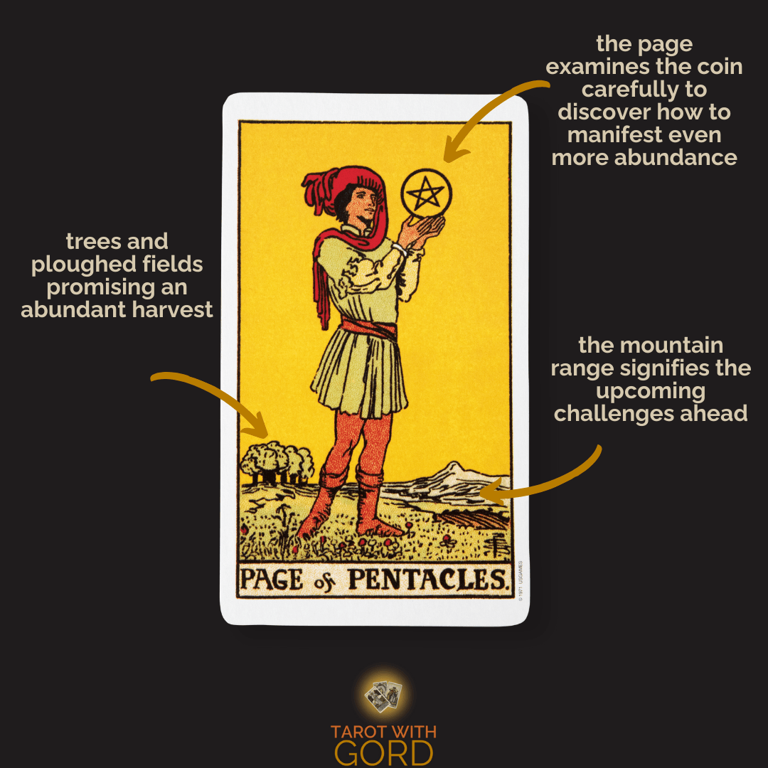 Tarot Card Meaning 2 Page of pentacles 1
