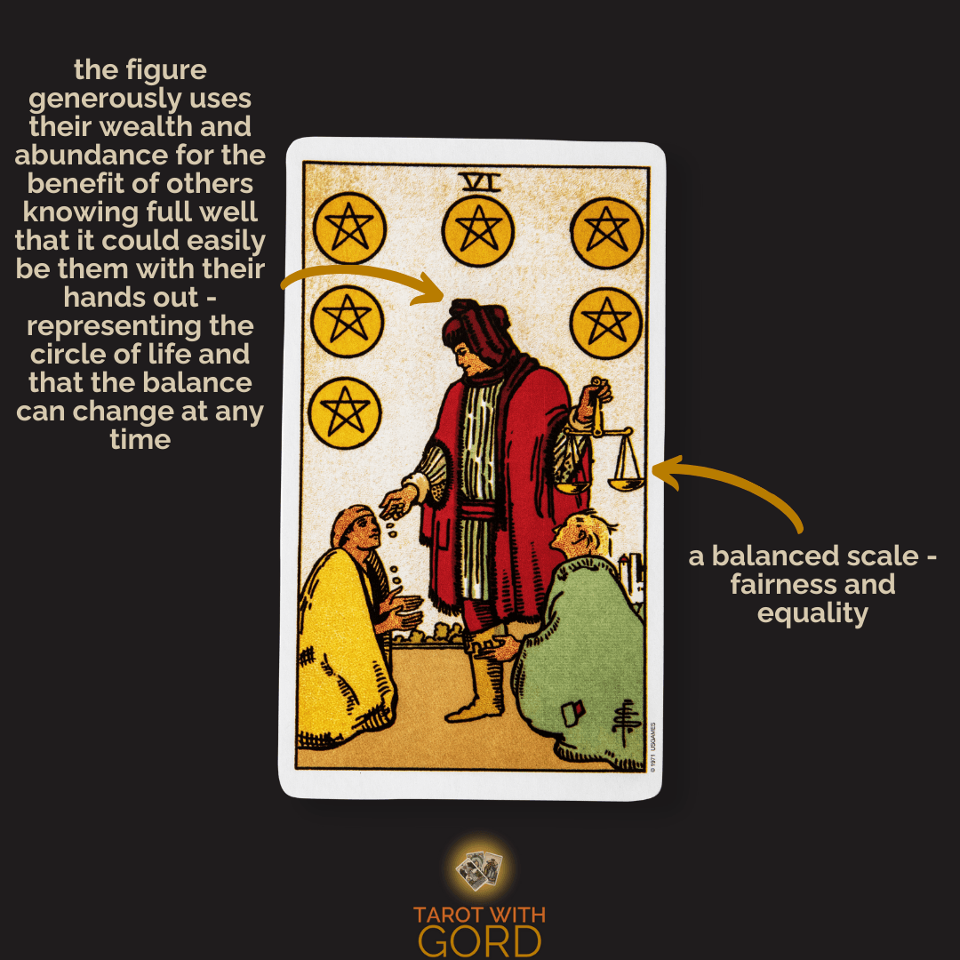 Six of pentacles 1