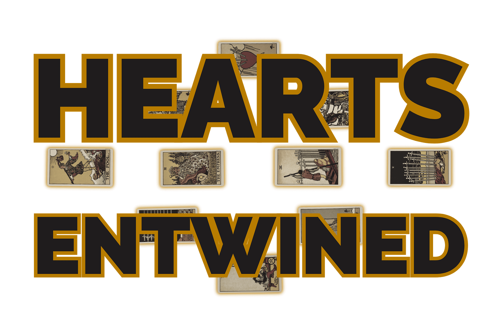 Hearts entwined tarot spread