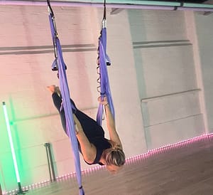 Trapeze Yoga session in Eccles