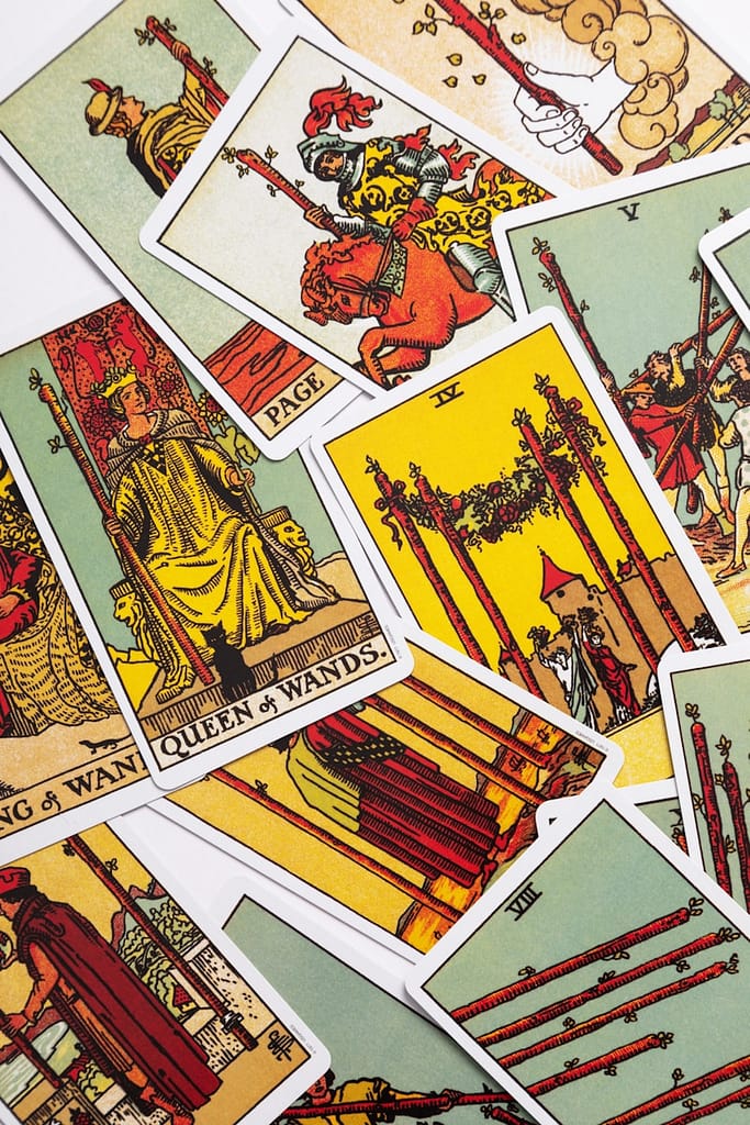 Tarot'S 1St Queer Icon? The Truth About Pamela Colman Smith 3 Cards from the rider-waite-smith tarot deck scatther on a white surface