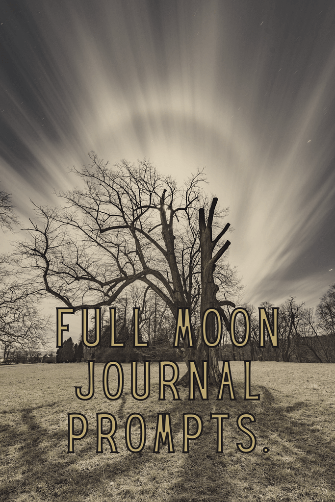 Full Moon: Meditate &Amp; Journal Full moon journal prompts.