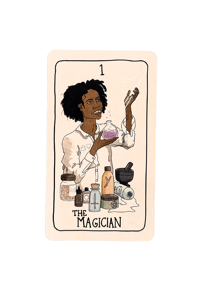 The magician tarot card (fifth spirit tarot)