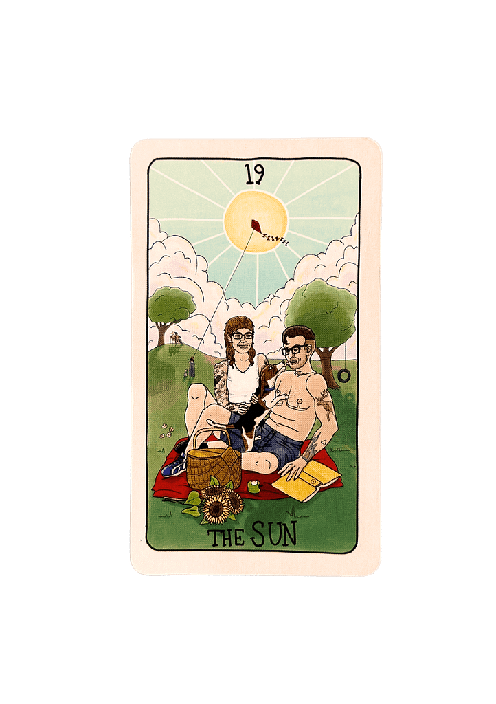 The sun tarot card (fifth spirit tarot)