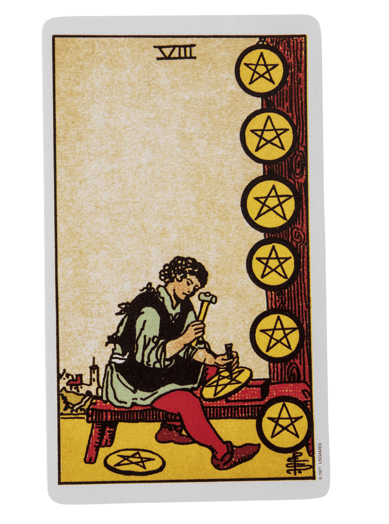 Eight of pentacles