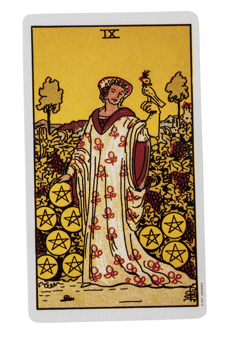 Nine of pentacles